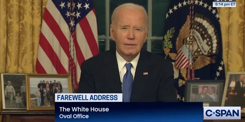 Outgoing President Biden Warns of 'Oligarchy Taking Shape' in US