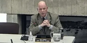 Chief city planner Ken O'Brien at St. John's City Council Meeting