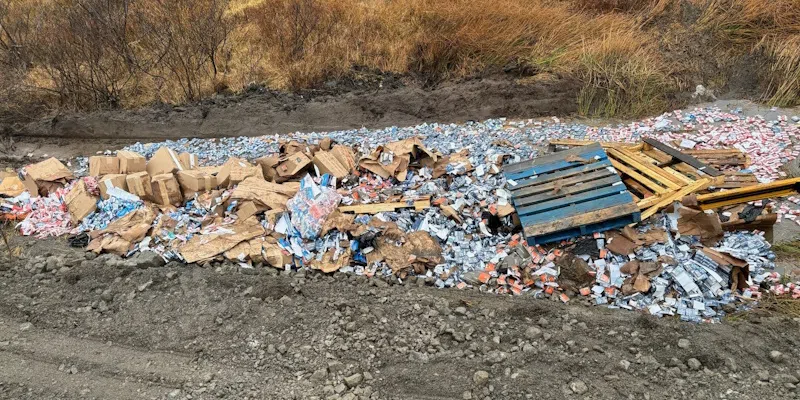 Tractor-Trailer Crash Reveals Millions of Contraband Cigarettes, Cannabis