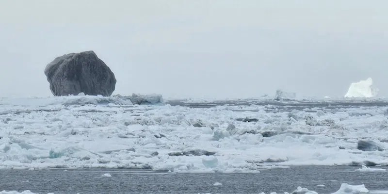 Black Iceberg Captured Off Coast of Labrador