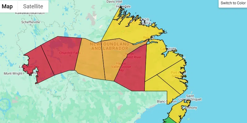 Forest Fire Index in Labrador High, Prompting All-Out Open Fire Ban in Many Areas