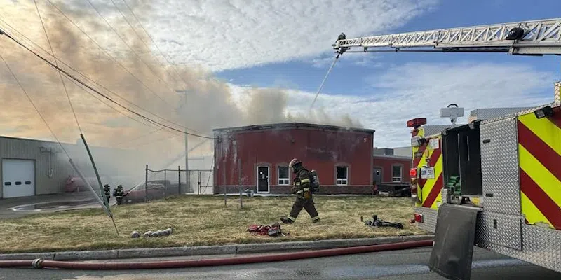 Fire on Kyle Avenue in Donovan's industrial Park, June 2025