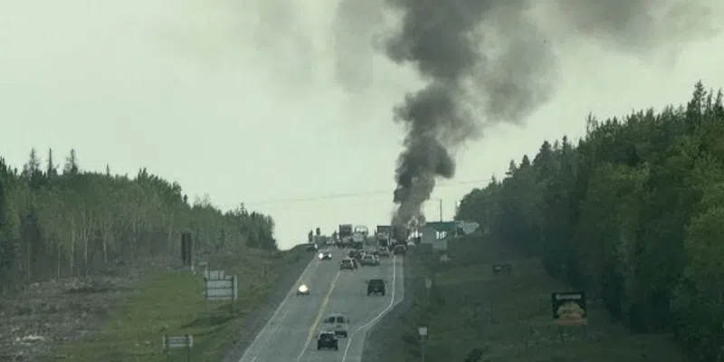 No Injuries in Truck Fire on TCH