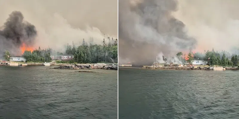 Chance Harbour Wildfire Burning Away from Nearby Communities