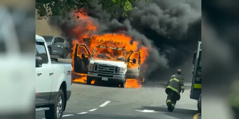 Vehicle Fire Slows Lunch Hour Traffic in Corner Brook