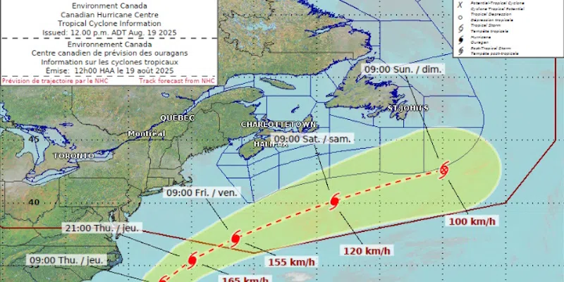 Hurricane Erin Could Bring Rain to NL, But No Other Direct Impacts Expected