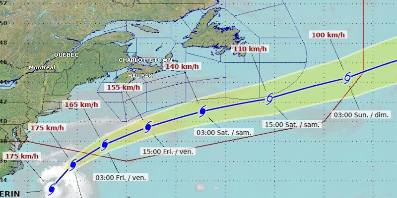 Hurricane Erin to Bring Strong Gusts to Eastern Newfoundland but Nothing Extreme