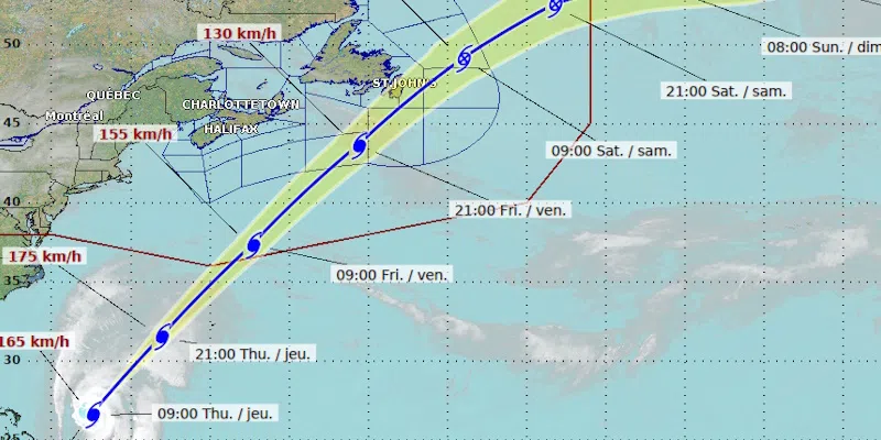 Hurricane Melissa Now Tracking Over Avalon Peninsula