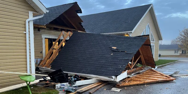 Extensive Damage Caused by Vehicle that Crashed into Seniors' Home