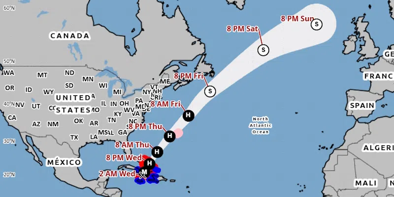 Hurricane Melissa Approaching Cuba as Category 3 Storm