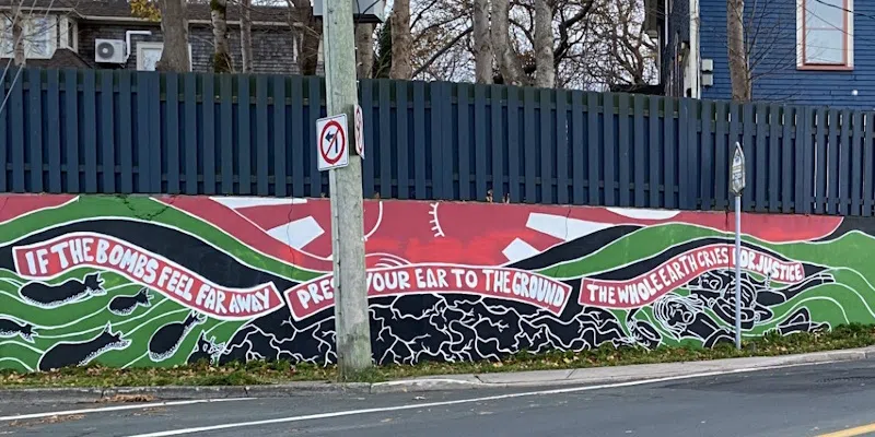 A painted mural on a private retaining wall at Rennie's Mill Road and Empire Avenue in St. John's (VOCM News)