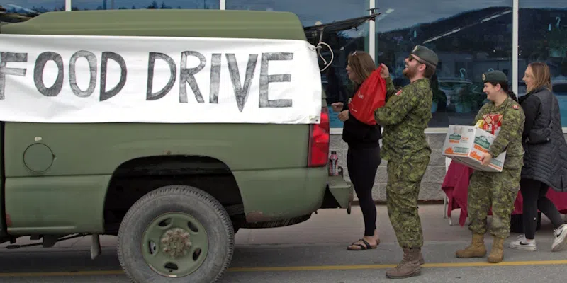 Members of 37 Canadian Brigade Hosting Food Drive at Various Stores