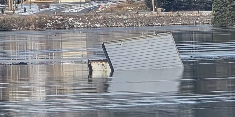 High Winds Down Poles, Cut Power, and Set Shed Adrift