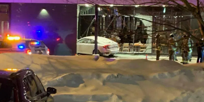 Car Ends Up Inside Corner Brook Hotel, West Street Closed to Traffic