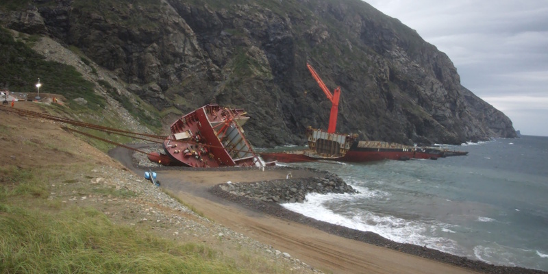 Dismantling of Baltic III Continues, Bow Now Removed from Ship
