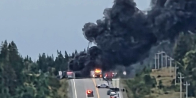 TCH Closed in Both Directions Near Corner Brook Following Serious Transport Truck Accident