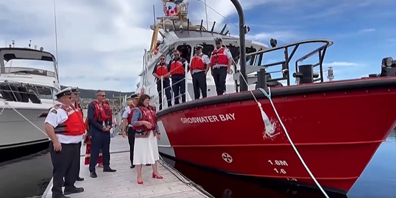 Canadian Coast Guard's Newest Search and Rescue Lifeboat Christened in Corner Brook