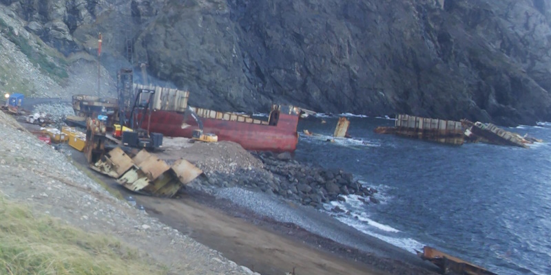 Work Continues to Get Baltic III to Shore Before Winter