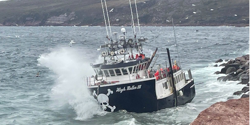 Fishing Boat Breaks Apart; All Hands Aboard Safe