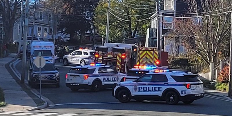 One Vehicle Upended Following Two Vehicle Collision on Golf Avenue
