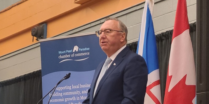Premier Wakeham Addresses Mount Pearl-Paradise Chamber of Commerce