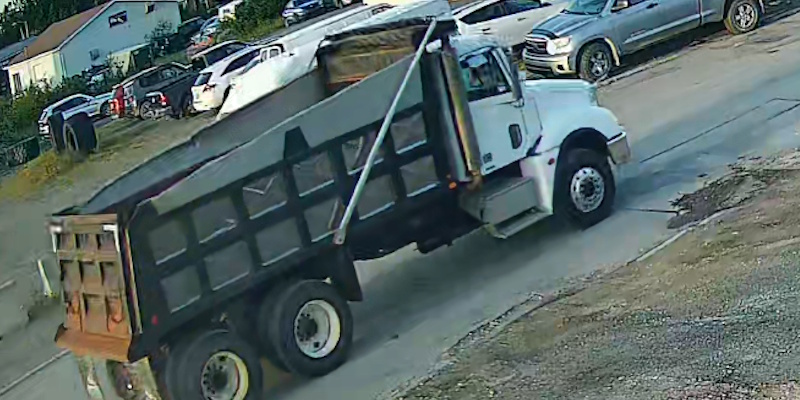 Police Release Images of Dump Truck Stolen from Gander