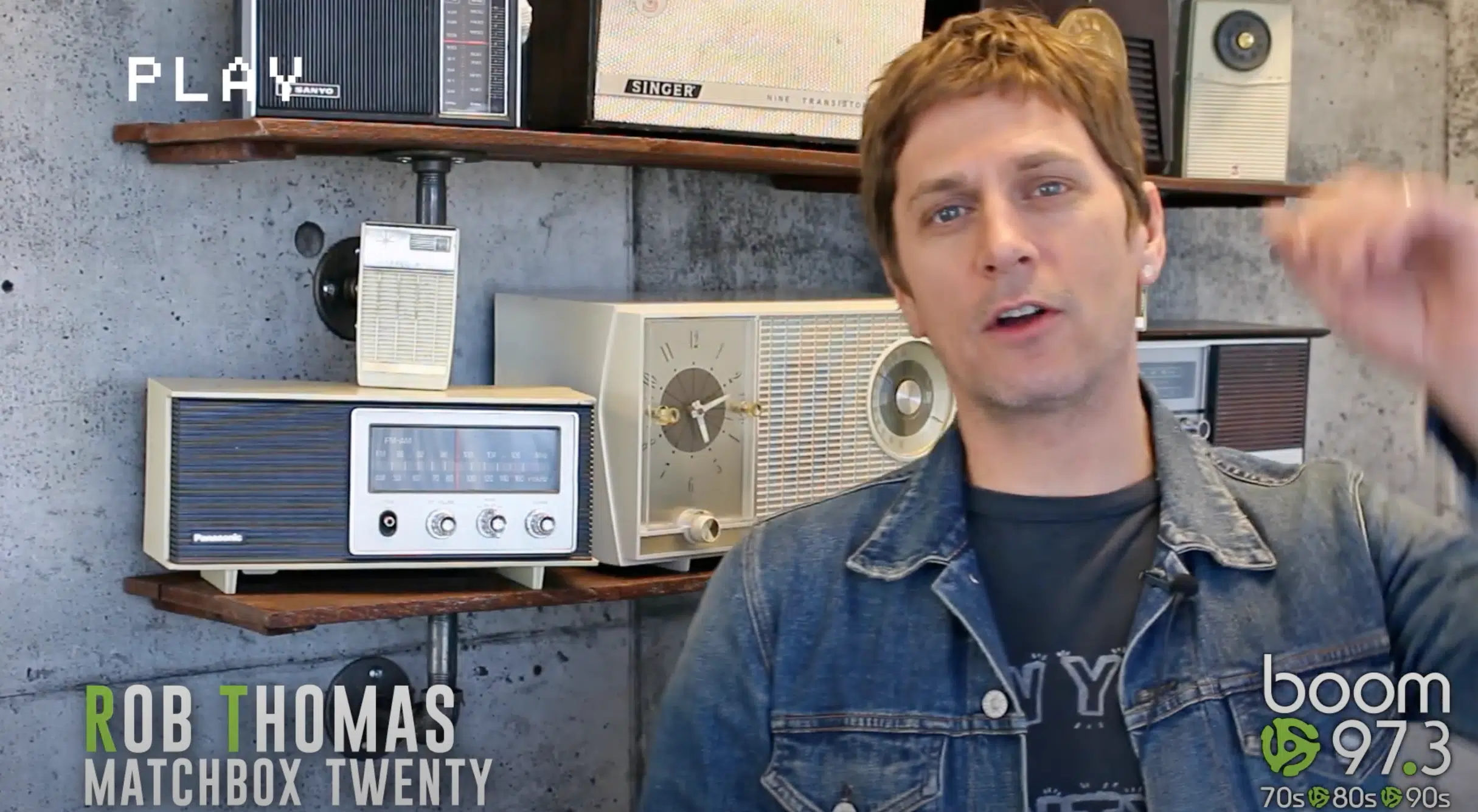 The First Time Rob Thomas boom 97.3 70s 80s 90s