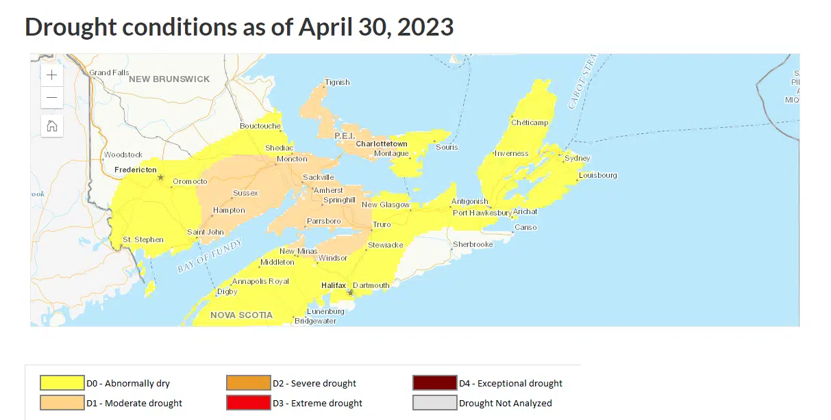 Server Drought Impacts Southeastern NB