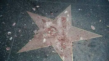 Trump's Hollywood Walk Of Fame Star 'Completely Destroyed" By Vandal