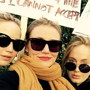 Adele Stands With Her Fellow Women in Rare Public Appearance