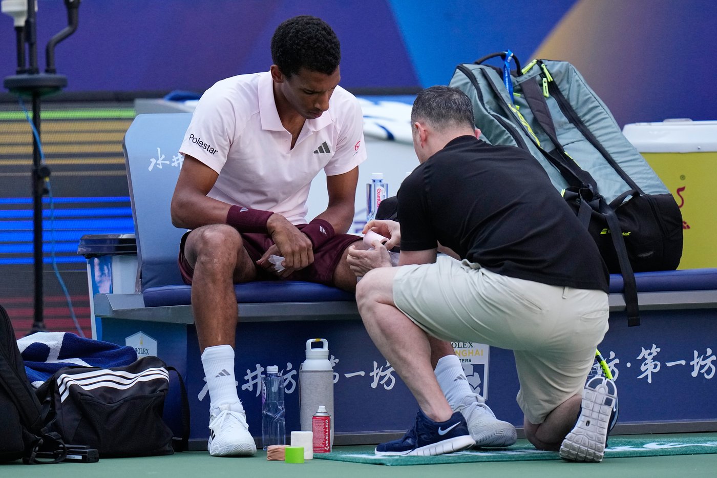 Canada's Auger-Aliassime retires with knee injury at Shanghai Masters | battlefordsNOW