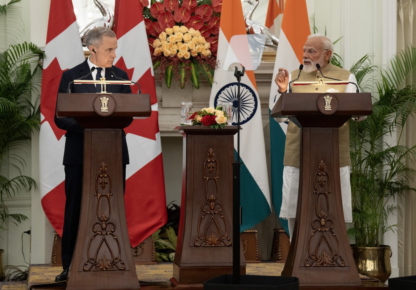 Carney meets with Indian PM Modi in New Delhi